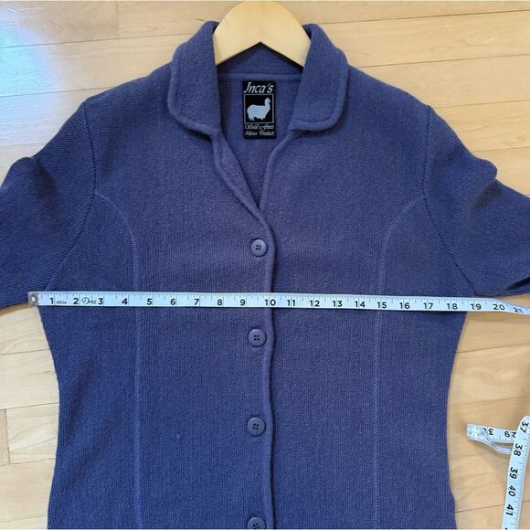 Inca’s World’s Finest Alpaca Products Alpaca Knit Jacket M - Picture 4 of 12